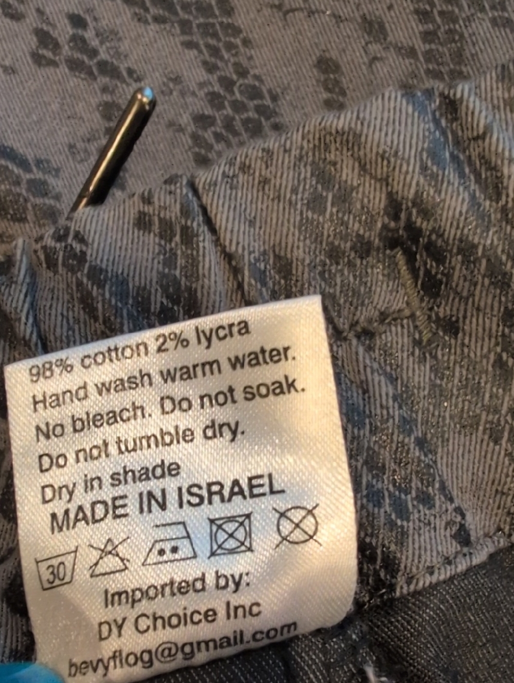 Bevy Flog Python Snake Shely Pants - Picture 5 of 7